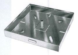 SIGILLO LAMIERA ZINC. CM 23X23 H 5